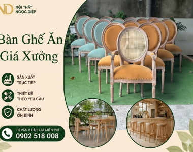 Bàn Ghế Ăn Giá Xưởng – Mẫu Đẹp, Chất Lượng Cao, Giá Tận Gốc