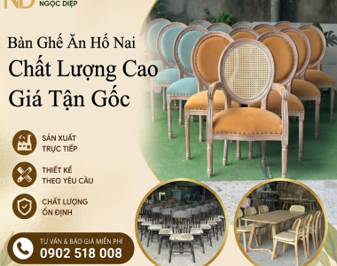 Bàn Ghế Ăn Hố Nai  – Chất Lượng Cao, Giá Tận Gốc