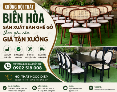 Xưởng Nội Thất Biên Hòa Uy Tín – Sản Xuất Nội Thất Gỗ Theo Yêu Cầu Giá Tận Xưởng