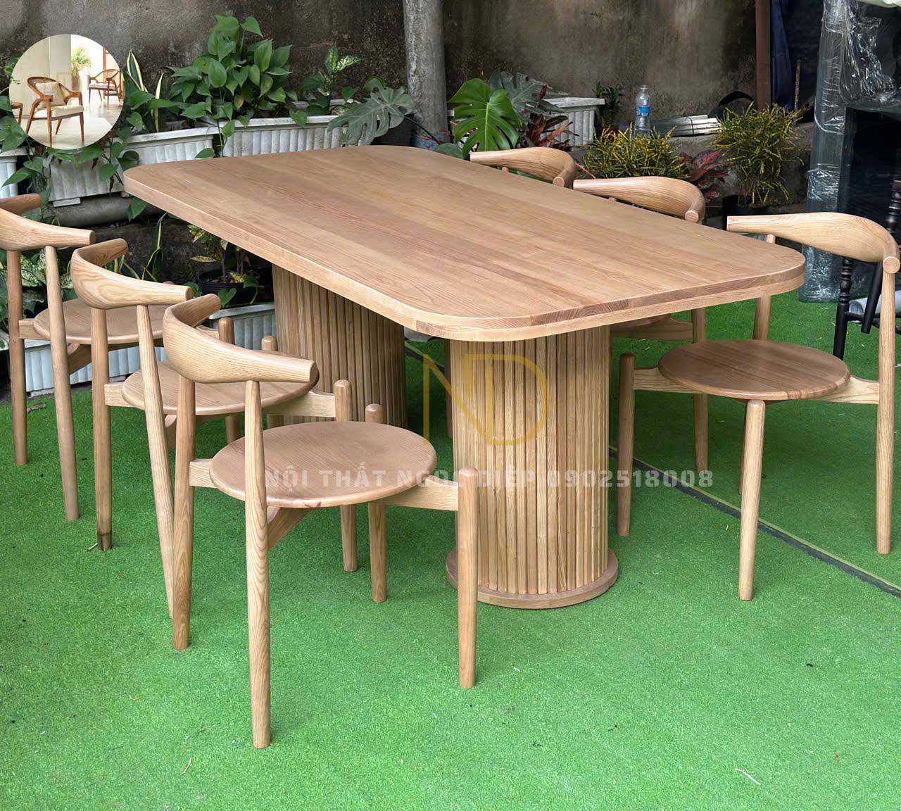 bàn ăn gỗ sồi Biên Hòa giá rẻ