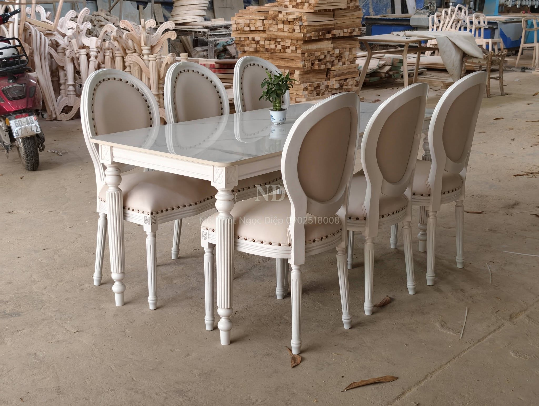 bộ bàn ghế ăn cao cấp