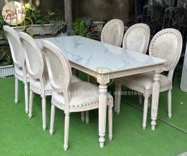 BỘ BÀN GHẾ ĂN LUOIS TÂN CỔ HIỆN ĐẠI